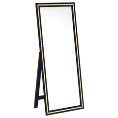 Windrose Black Standing Mirror - Ornate Home