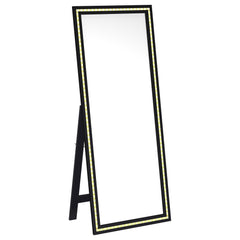Windrose Black Standing Mirror - Ornate Home