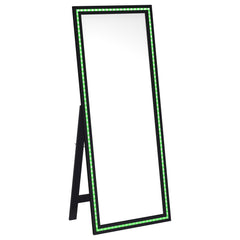 Windrose Black Standing Mirror - Ornate Home