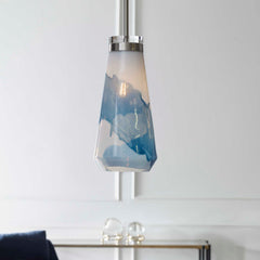 Windswept Blue/White 1 Light Mini Pendant - Ornate Home
