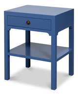 Windy Blue Single Drawer Side Table - Ornate Home