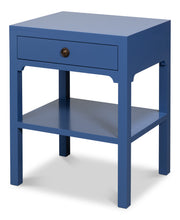 Windy Blue Single Drawer Side Table - Ornate Home