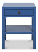 Windy Blue Single Drawer Side Table - Ornate Home