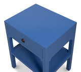 Windy Blue Single Drawer Side Table - Ornate Home