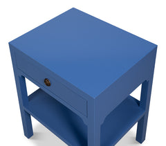 Windy Blue Single Drawer Side Table - Ornate Home