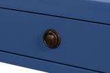 Windy Blue Single Drawer Side Table - Ornate Home