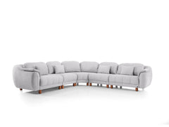 Windy Grey Modular Sectional Sofa - Ornate Home