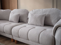 Windy Grey Modular Sectional Sofa - Ornate Home