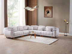 Windy Grey Modular Sectional Sofa - Ornate Home