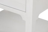 Windy White Single Drawer Side Table - Ornate Home