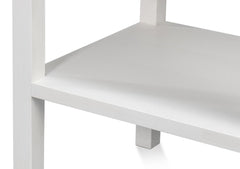 Windy White Single Drawer Side Table - Ornate Home