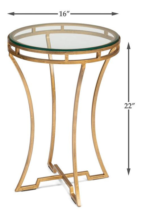 Wine Money Gold Table - Ornate Home