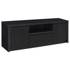 Winfield Black 3-piece Entertainment Center 60-inch TV Stand - Ornate Home