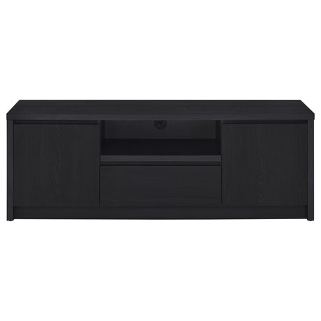 Winfield Black 3-piece Entertainment Center 60-inch TV Stand - Ornate Home