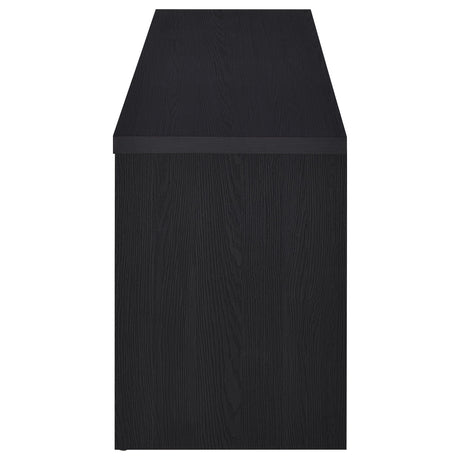 Winfield Black 3-piece Entertainment Center 78-inch TV Stand - Ornate Home