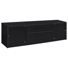 Winfield Black 3-piece Entertainment Center 78-inch TV Stand - Ornate Home