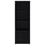 Winfield Black 3-shelf Media Tower Entertainment Pier - Ornate Home