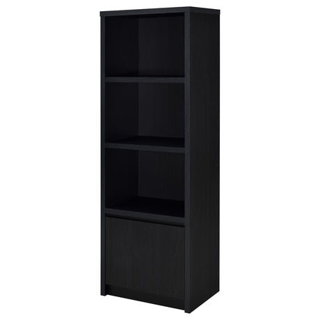 Winfield Black 3-shelf Media Tower Entertainment Pier - Ornate Home