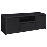 Winfield Black 60-inch 2-door TV Stand Media Console - Ornate Home