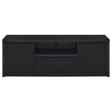 Winfield Black 60-inch 2-door TV Stand Media Console - Ornate Home