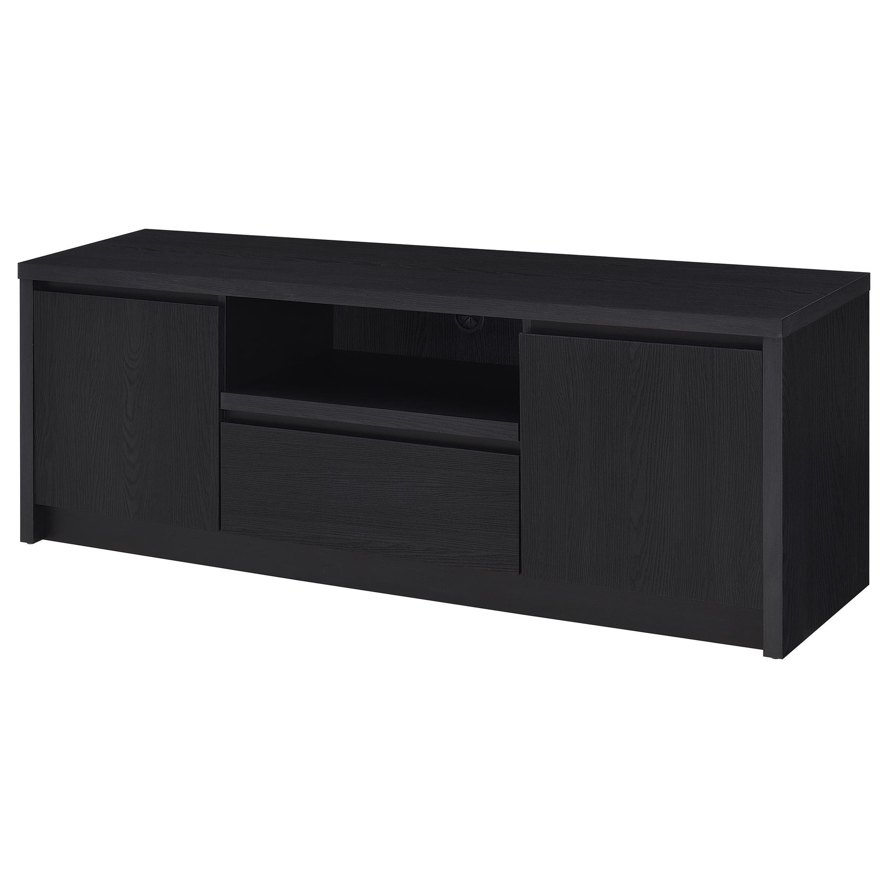 Winfield Black 60-inch 2-door TV Stand Media Console - Ornate Home
