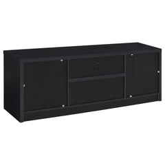 Winfield Black 60-inch 2-door TV Stand Media Console - Ornate Home