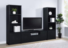 Winfield Black 60-inch 2-door TV Stand Media Console - Ornate Home
