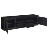 Winfield Black 78-inch 2-door TV Stand Media Console - Ornate Home