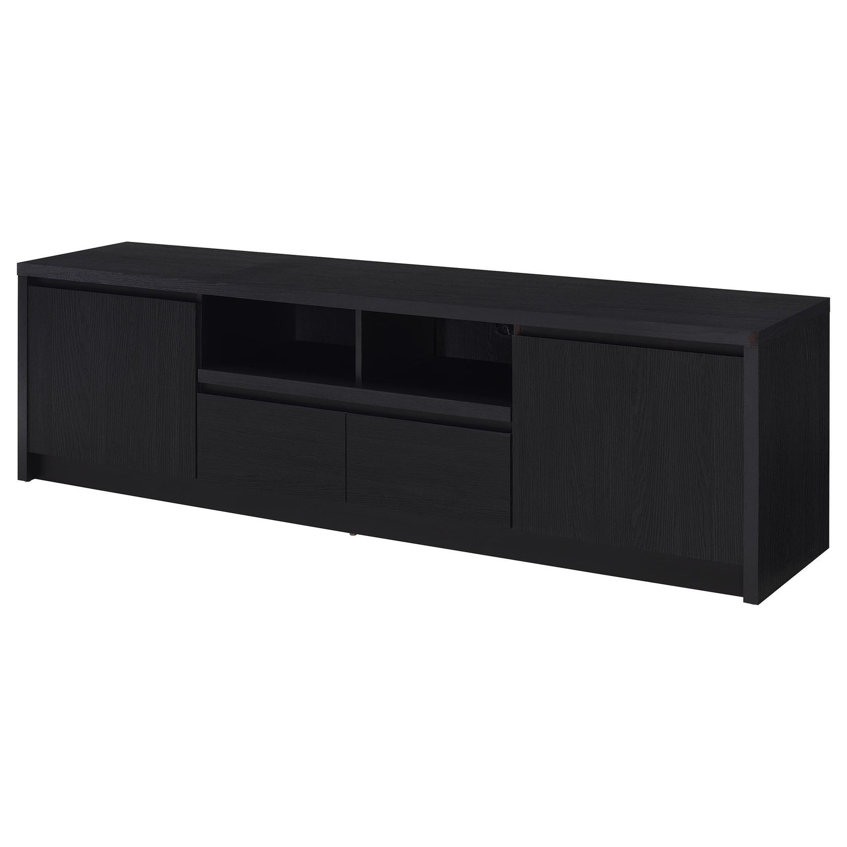 Winfield Black 78-inch 2-door TV Stand Media Console - Ornate Home