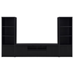Winfield Black 78-inch 2-door TV Stand Media Console - Ornate Home