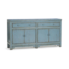 Winford Harbor Blue 2-Drawer 4-Door Cabinet