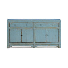 Winford Harbor Blue 2-Drawer 4-Door Cabinet
