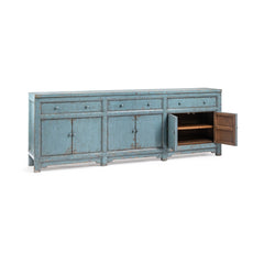 Winford Harbor Blue 3-Drawer 6-Door Cabinet