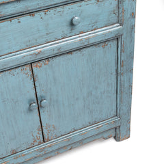 Winford Harbor Blue 3-Drawer 6-Door Cabinet