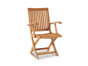 Winford Teak Outdoor Dining Folding Armchair - Ornate Home