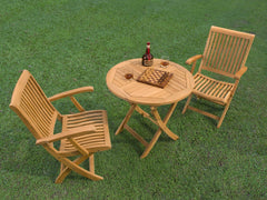 Winford Teak Outdoor Dining Folding Armchair - Ornate Home
