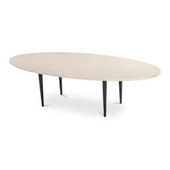 Winona Beige Marble Botticino Coffee Table - Ornate Home