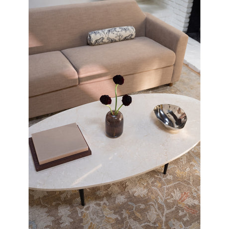 Winona Beige Marble Botticino Coffee Table - Ornate Home