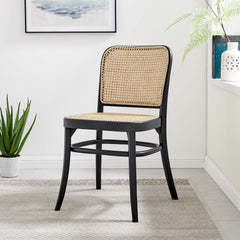 Winona Black Wood Dining Side Chair - Ornate Home