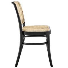 Winona Black Wood Dining Side Chair - Ornate Home