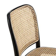 Winona Black Wood Dining Side Chair - Ornate Home