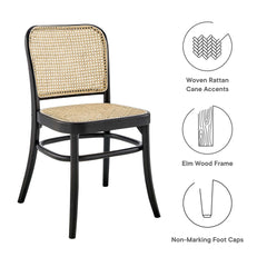 Winona Black Wood Dining Side Chair - Ornate Home