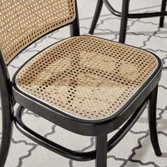 Winona Black Wood Dining Side Chair - Ornate Home