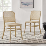 Winona Gray Wood Dining Side Chair (Set of 2) - Ornate Home