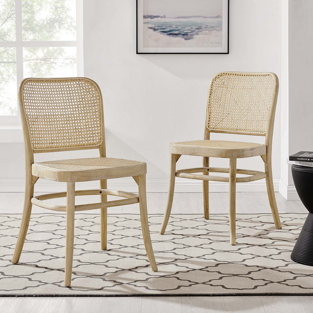 Winona Gray Wood Dining Side Chair (Set of 2) - Ornate Home