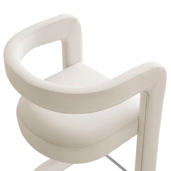 Winslow Alabaster Performance Velvet Bar Stool (Set of 2) - Ornate Home