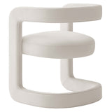 Winslow Alabaster Performance Velvet Barrel Accent Chair - Ornate Home