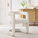 Winslow Alabaster Performance Velvet Barrel Accent Chair - Ornate Home