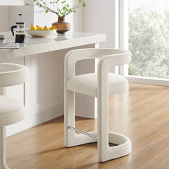 Winslow Alabaster Performance Velvet Counter Stool - Ornate Home