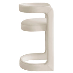 Winslow Alabaster Performance Velvet Counter Stool - Ornate Home